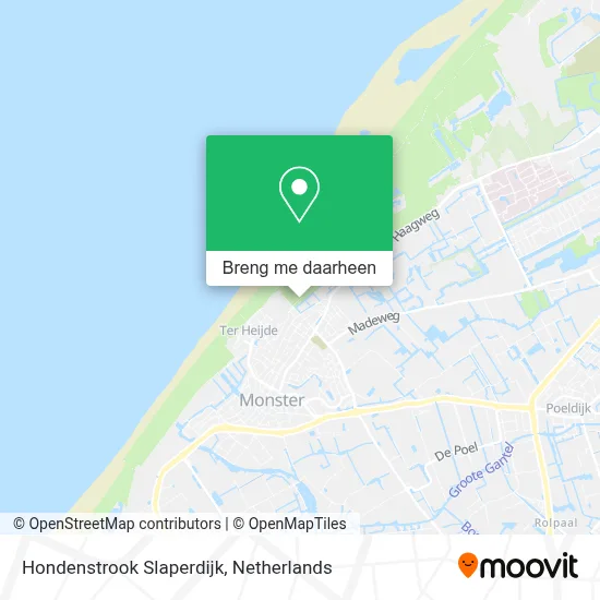 Hondenstrook Slaperdijk kaart