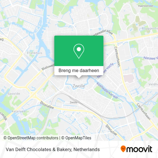 Van Delft Chocolates & Bakery kaart