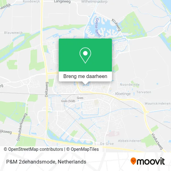 P&M 2dehandsmode kaart