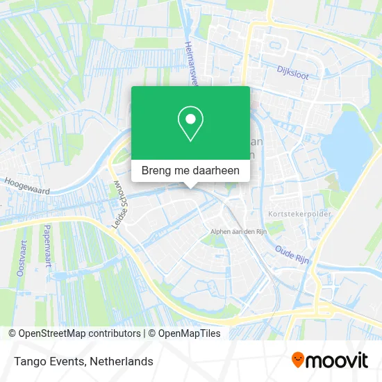 Tango Events kaart