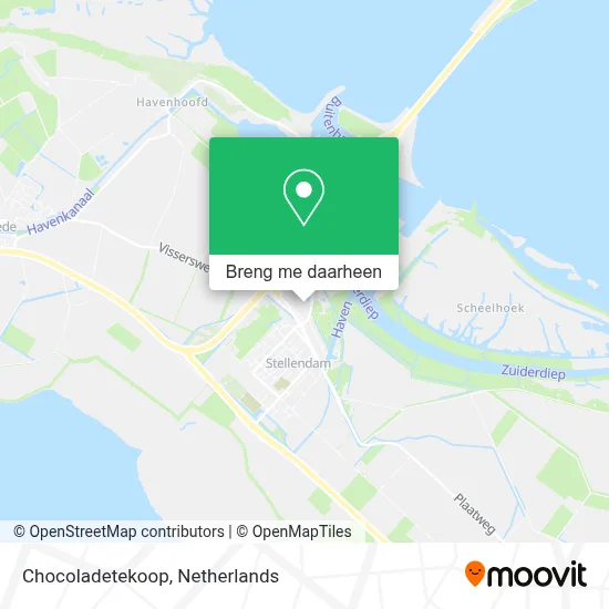 Chocoladetekoop kaart