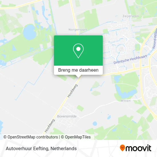 Autoverhuur Eefting kaart