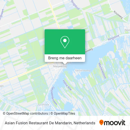 Asian Fusion Restaurant De Mandarin kaart