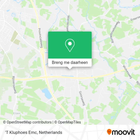 'T Kluphoes Emc kaart