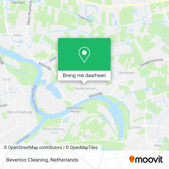 Beverloo Cleaning kaart