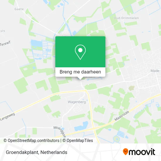 Groendakplant kaart