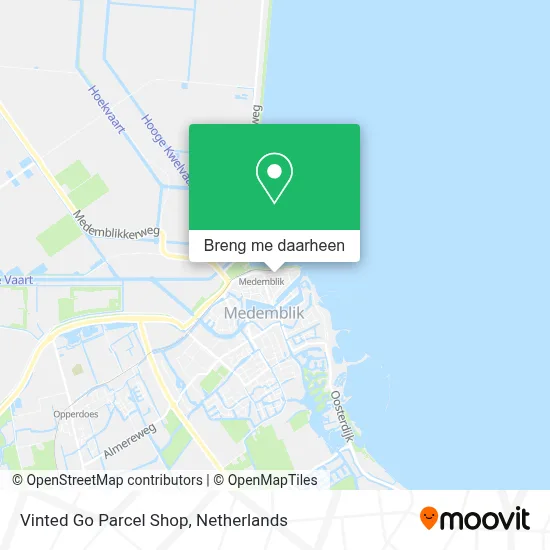 Vinted Go Parcel Shop kaart
