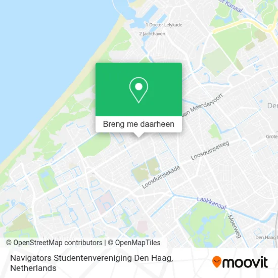 Navigators Studentenvereniging Den Haag kaart