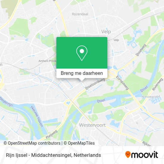 Rijn Ijssel - Middachtensingel kaart