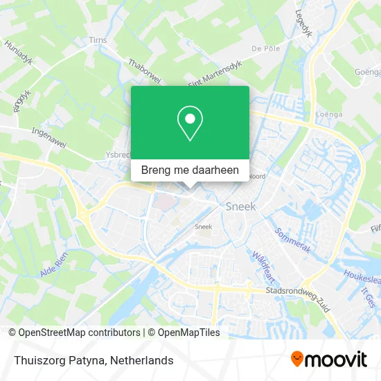 Thuiszorg Patyna kaart