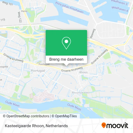 Kasteelgaarde Rhoon kaart