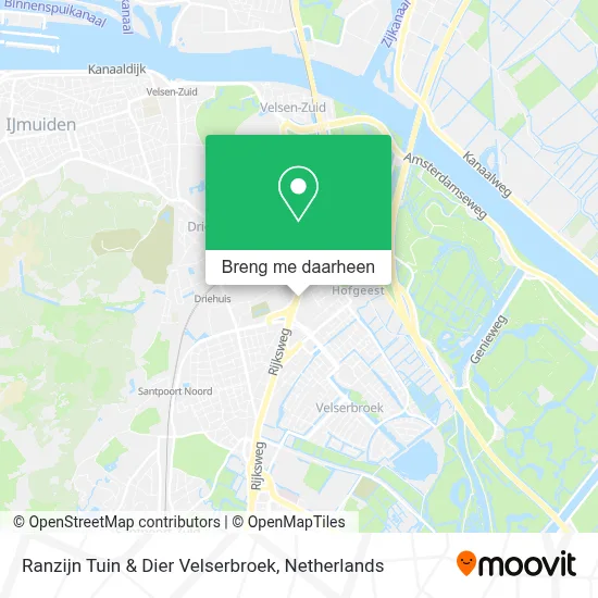 Ranzijn Tuin & Dier Velserbroek kaart