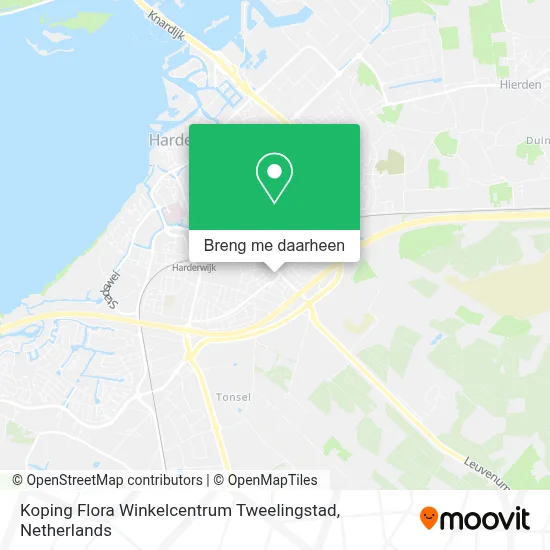 Koping Flora Winkelcentrum Tweelingstad kaart