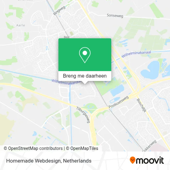 Homemade Webdesign kaart