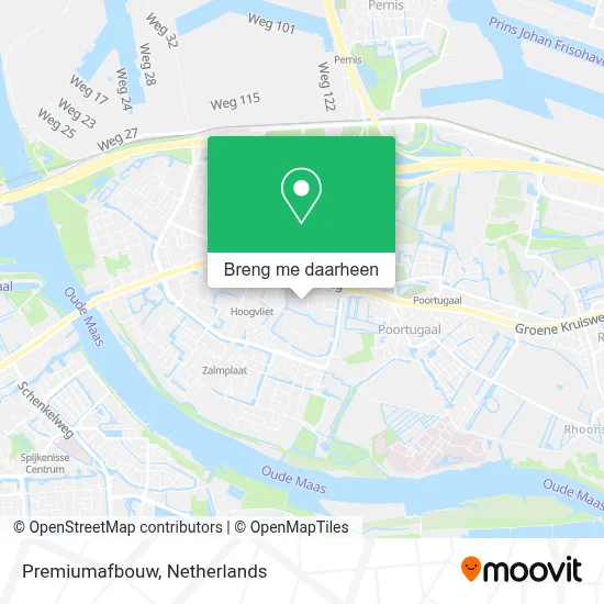 Premiumafbouw kaart