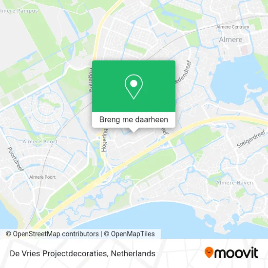De Vries Projectdecoraties kaart