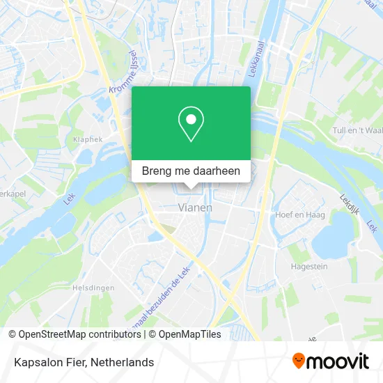 Kapsalon Fier kaart