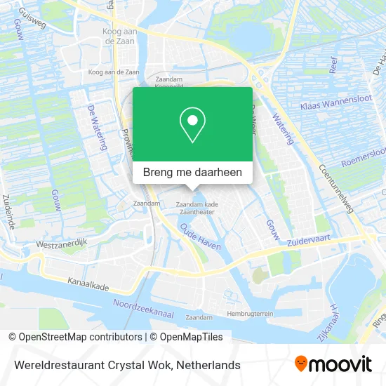 Wereldrestaurant Crystal Wok kaart