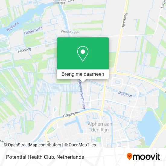 Potential Health Club kaart