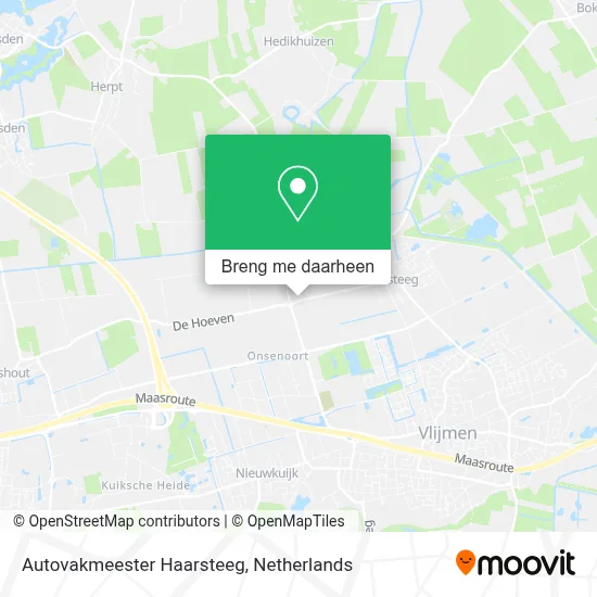 Autovakmeester Haarsteeg kaart