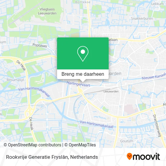 Rookvrije Generatie Fryslân kaart
