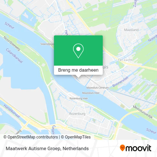 Maatwerk Autisme Groep kaart