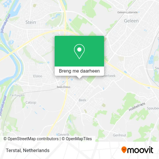 Terstal kaart