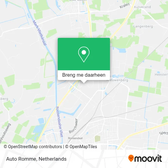 Auto Romme kaart