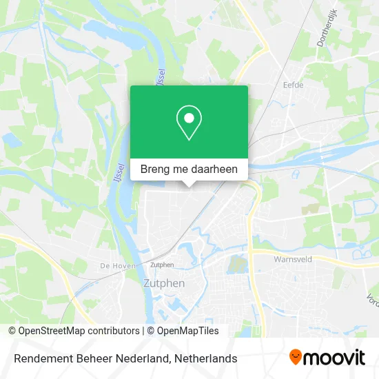 Rendement Beheer Nederland kaart