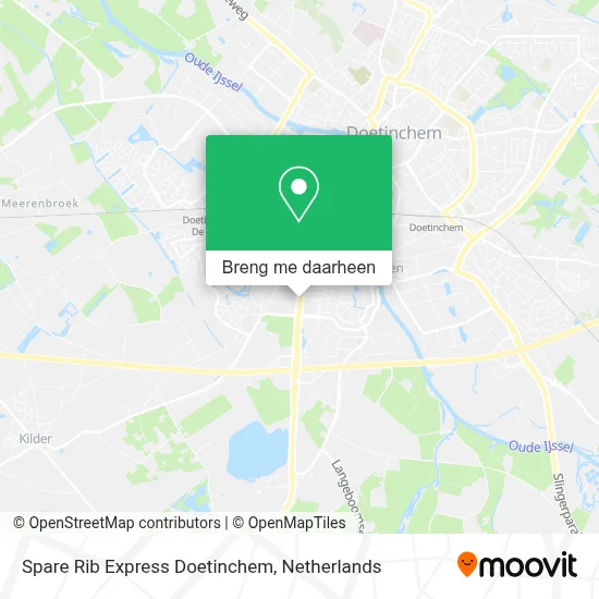 Spare Rib Express Doetinchem kaart