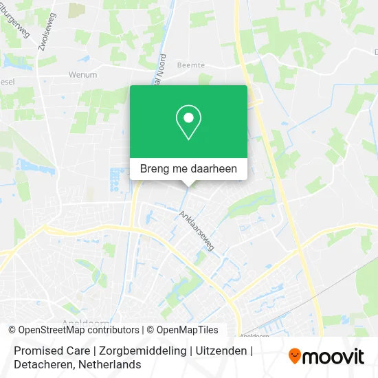 Promised Care | Zorgbemiddeling | Uitzenden | Detacheren kaart