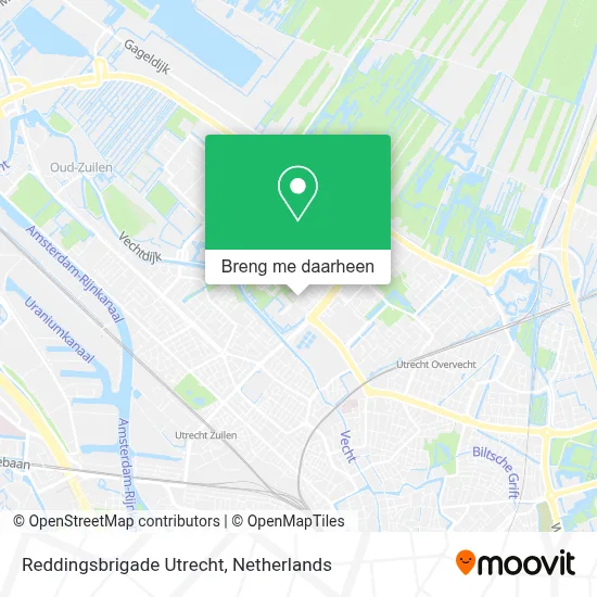 Reddingsbrigade Utrecht kaart