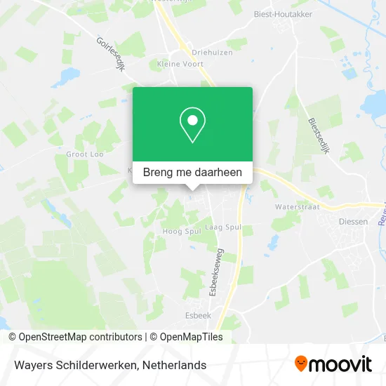 Wayers Schilderwerken kaart