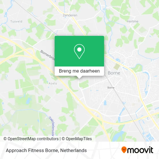 Approach Fitness Borne kaart