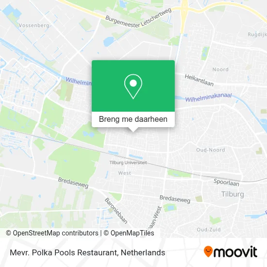 Mevr. Polka Pools Restaurant kaart