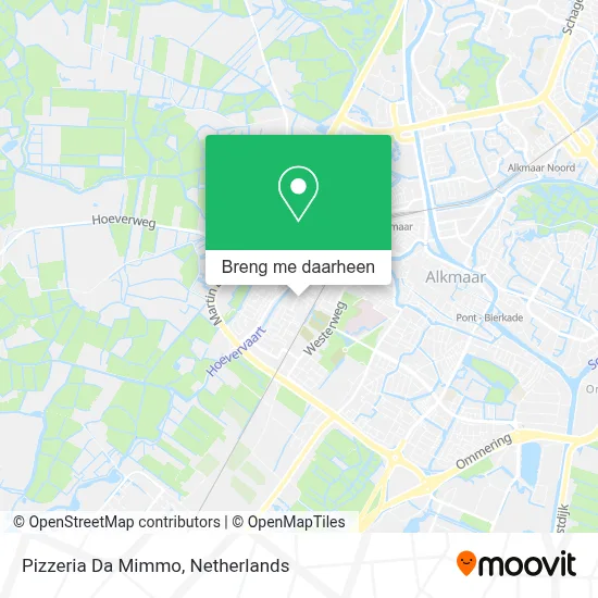 Pizzeria Da Mimmo kaart