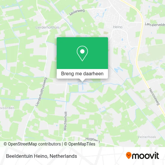 Beeldentuin Heino kaart