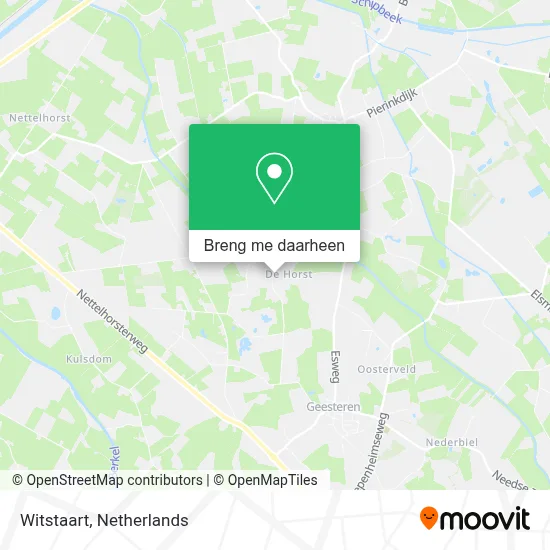 Witstaart kaart