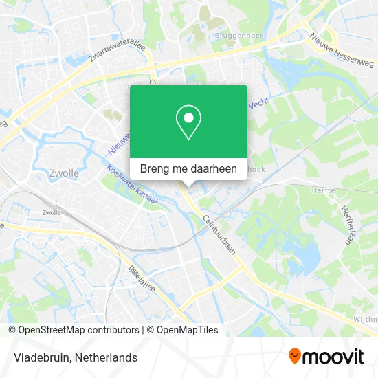 Viadebruin kaart