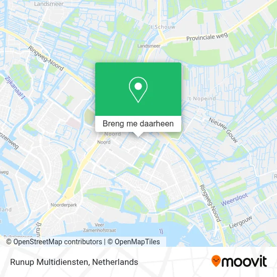 Runup Multidiensten kaart