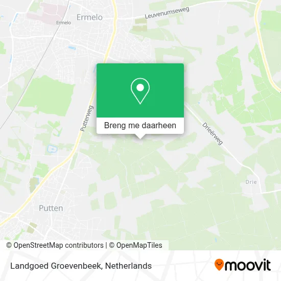 Landgoed Groevenbeek kaart