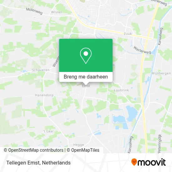 Tellegen Emst kaart