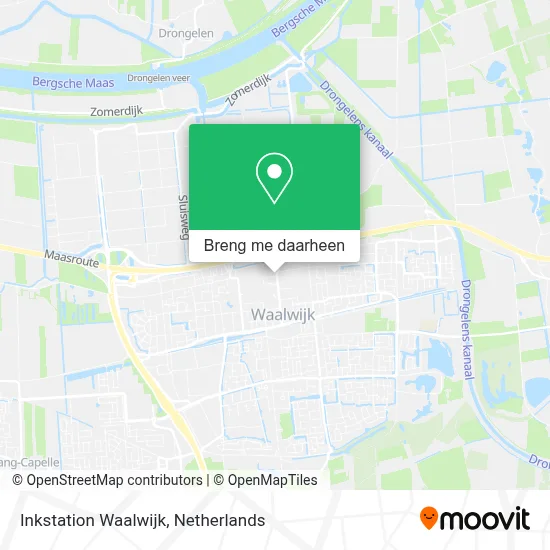 Inkstation Waalwijk kaart