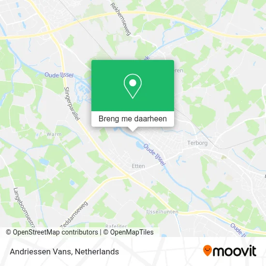 Andriessen Vans kaart
