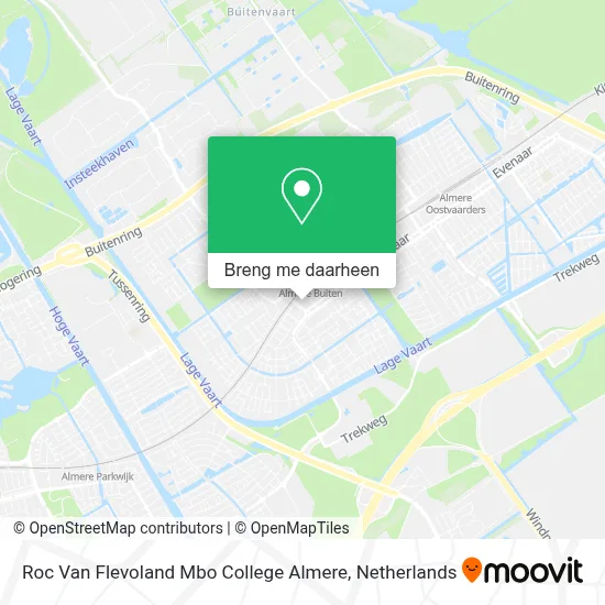 Roc Van Flevoland Mbo College Almere kaart