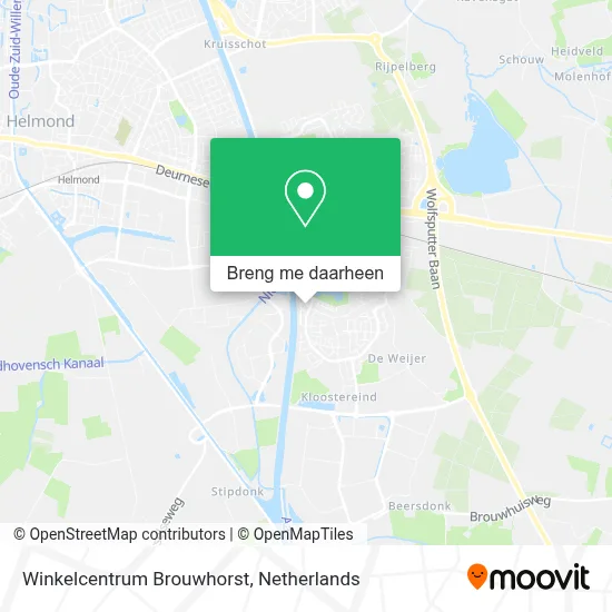 Winkelcentrum Brouwhorst kaart