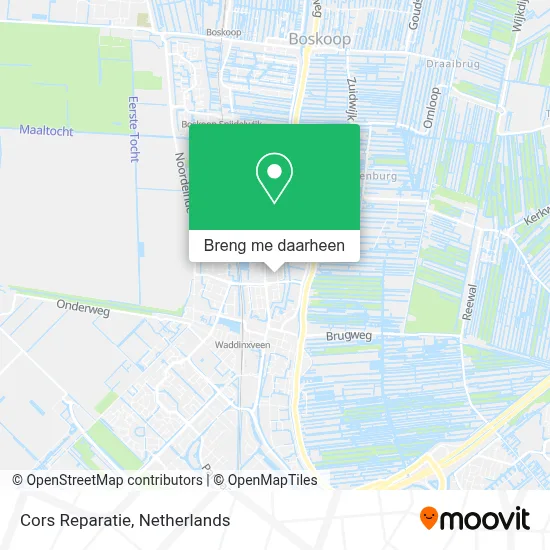 Cors Reparatie kaart
