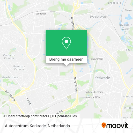 Autocentrum Kerkrade kaart