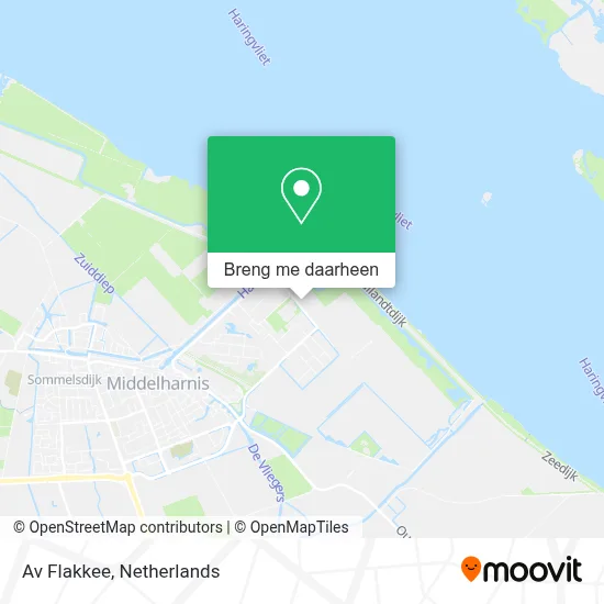 Av Flakkee kaart