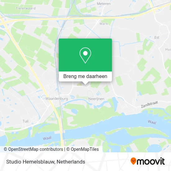 Studio Hemelsblauw kaart